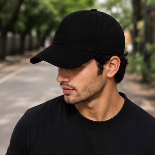 Image of Sports Cap for Men & Women, Lightweight Quick Dry Foldable Baseball Cap with Adjustable Strap, Breathable Sun Protection Hat for Running, Gym, Cricket, Travel & Outdoor Activities