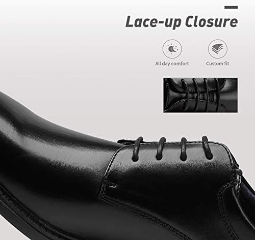 Bruno Marc Men's Dress Oxford Shoes Classic Lace Up Formal Shoes,Size 12,Black,DOWNING-02 — view 5