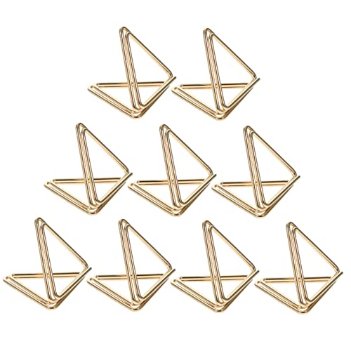 Uonlytech 30Pcs Triangle Shaped Paper Clips Creative Memo Holders for Weddings Notes and Decoration Design and Reliable Paper Clip