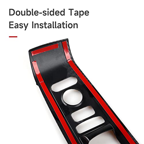 Image of Car Window Lift Control Switch Decals for 2022 2023 2024 2025 2026 Honda Civic 11th Gen Accessories ABS Carbon Fiber Interior Stickers