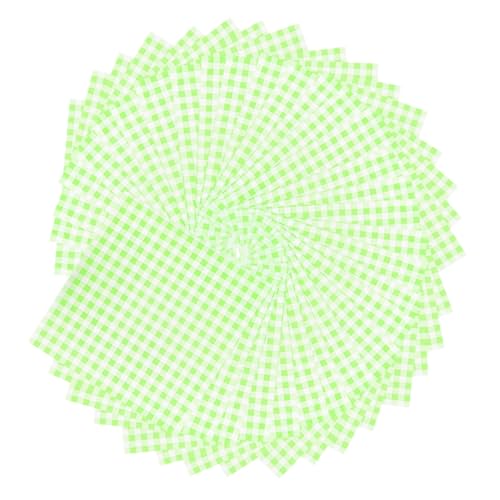 PRETYZOOM Sandwich Wrappers 100 Sheets of Mfry Basket Paper Liners Macaron Pattern for Food Presentation