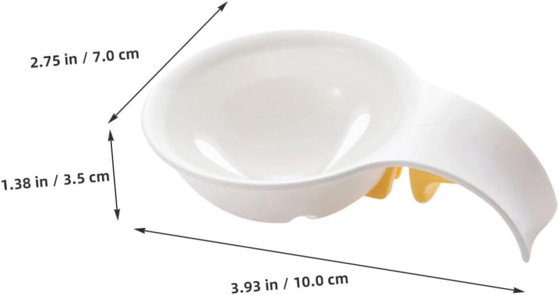 FUOYLOO 2pcs Reusable Egg Yolk Separator Kitchen Utensil Cooking Gadget Use Egg White Divider for Baking Restaurants Home Cooking