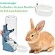 Trinkflasche Kaninchen,500ml Hasentränke Trinkflasche Meerschweinchen Wasserspender für Haustiere Hängende Automatische Trinkwasserflasche Geeignet für Kaninchen,Meerschweinchen, Hamster