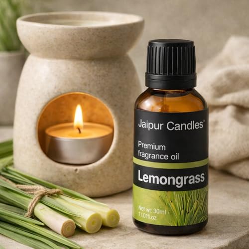 Image of Fragrance Oil | 30 ml | Aroma Oil for Home Fragrance | Best for Aromatherapy | Use in Diffusers, Candles, Air Fresheners (30ML, Lemongrass)