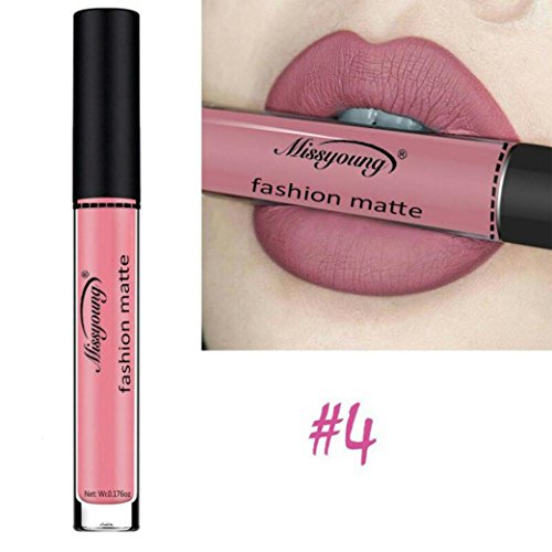 Preisvergleich Produktbild ESAILQ 8ml Flüssige Lippenstift Feuchtigkeitscreme Langlebig wasserdicht Samt Lippenstift Kosmetik Schönheit Make up 12 Farbe (D)