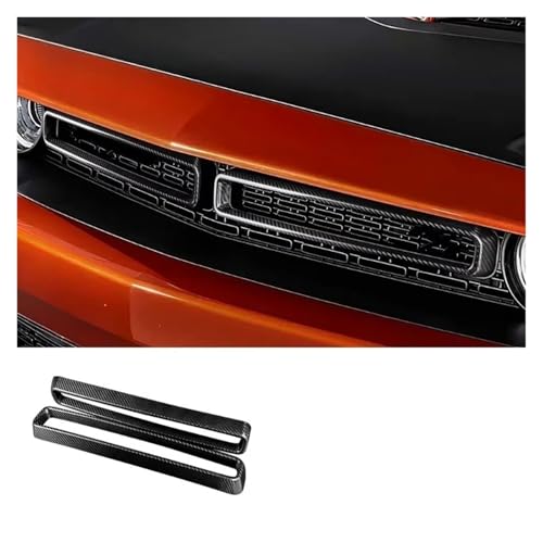 Garniture de calandre avant en carbone véritable pour Dodge Challenger de luxe