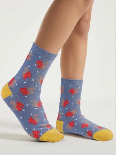 Image of COTTON DAY 7 Days of the Week Gift Box Kids Girls Fashion Short Socks Cute Animal, Floral, Stars, Stripes & Polka Dots Design
