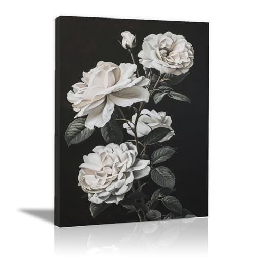 Peinture d'art floral rétro moderne pour sublimer un bureau contemporain