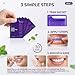 Viralaluna Whitening Strips, Viralaluna Purple Teeth Whitening Strips, Surface Stain Reduction, Gentle Formula, Safely Protects Tooth Enamel (14 Strips)