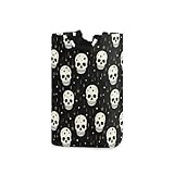 LI ZHI XIN Cesta de lavandería plegable para la colada, cesta de almacenamiento grande con asa, patrón de calavera Oxford