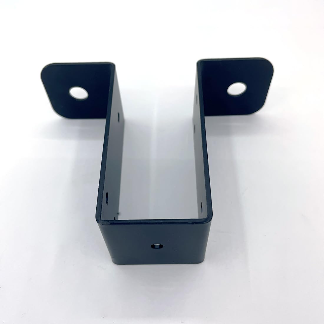 Set 4 Staffe In Metallo Verniciato Nero Per Pali 10,2x10,2 Cm – Per Gazebo, Recinzioni E Pergole, Uso Professionale