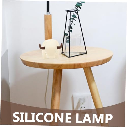 Lámpara de mesa LED recargable con diseño de vaca USB miniatura 3