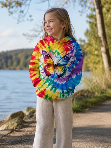 Image of uideazone Teen Girl Sweatshirt Hoody Hoodies Hooded Pullover with Pockets 4-14 Years