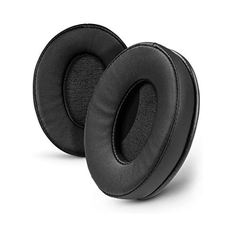 Brainwavz ProStock ATH M50X Upgraded Earpads, Improves Comfort & Style Without Changing The Sound - Ear Pad Designed for ATH-M50X M50BTX M20X M30X M40X Headphones, Vegan Leather (Black) Cover