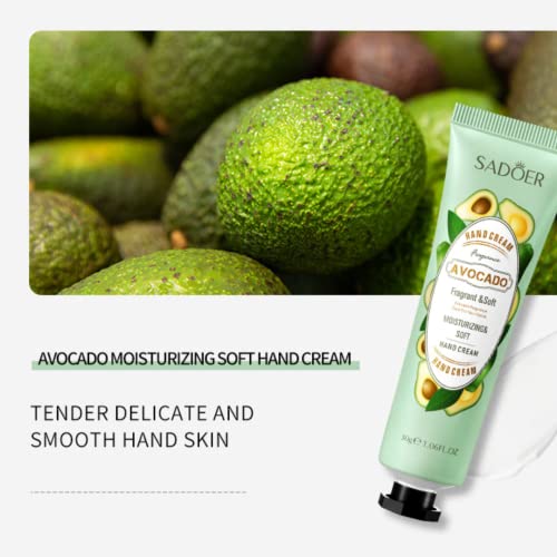 Avocado Moisturizing And Soft Hand Cream, Natural Hand Cream, Perfumed Portable Hand Lotion For Tender And Smooth Hands, 2 Oz (4Pcs) #TOP2