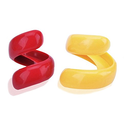 Kongnijiwa 2ST Fancy Wurstschneider Spiral Barbecue Hot Dogs Cutter Slicer Kitchen Gadget Cutting Cover