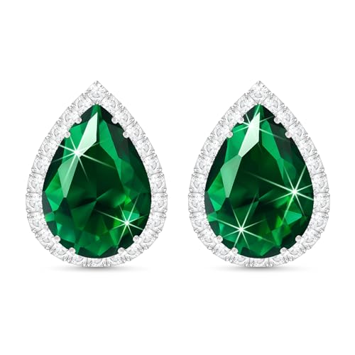 Boucles d'oreilles vertes en argent parfaites pour rehausser vos tenues