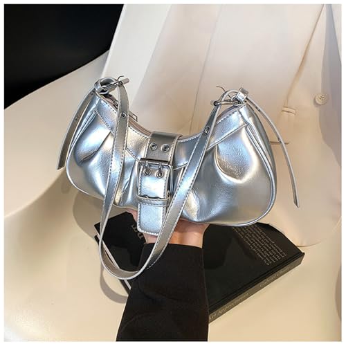 Sophisticated Armpit Bag For Women Buckles Handbag PU Leather Shoulder Bags Trendy Underarm Purse For Various Occasion Everyd3