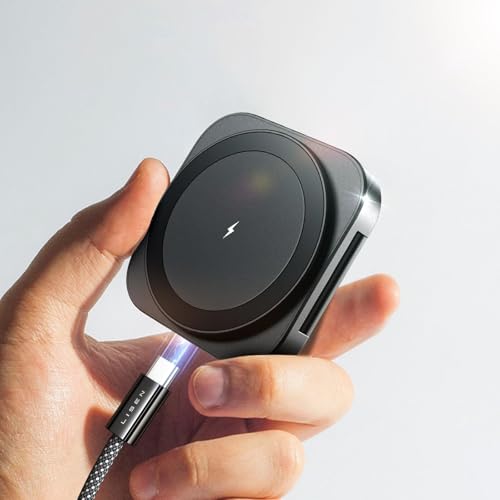 LISEN Magsafe充電器 【業界極小】サイズ マグセーフ充電器 2in1 スタンド...