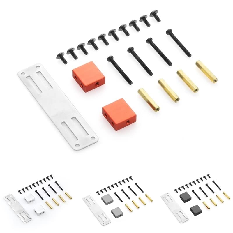 2 Giunti Sterzo Universali In Metallo Per Assale Anteriore – Ricambio Per Auto RC WPL C14 C24, MN D90, MN99S – Nero - 3