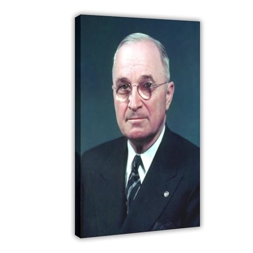 Impression sur toile Harry S Truman pour habiller un grand mur vide de bureau