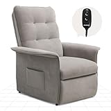 FLEXISPOT Sillón de Relax Eléctrico con Respaldo Ajustable, Salón y Cine en casa (Gris)