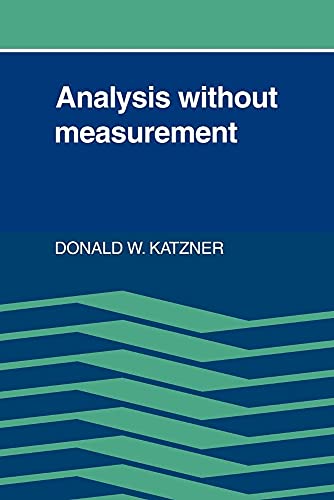 Analysis Without Measurement view 2