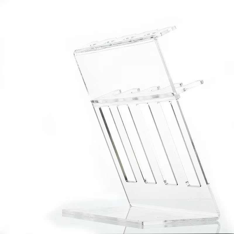Soporte de pipeta de laboratorio transparente en forma de Z for 5 pipetas multicanal/monocanal