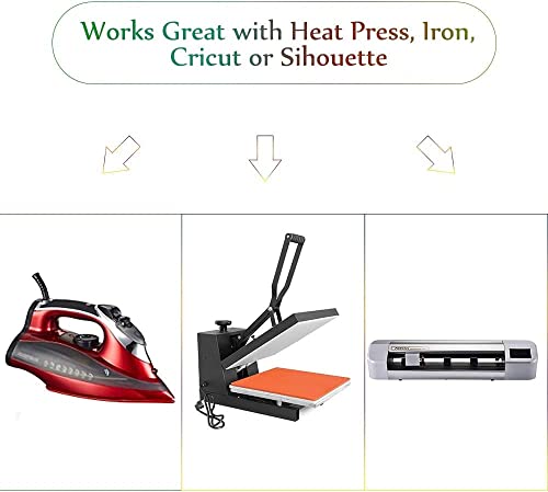 Frisco Craft Heat Transfer Vinyl White Htv Rolls - 12" X 20Ft White Iron On Vinyl For All Cutter Machine, White Htv Vinyl For Shirts - Easy To Cut & Weed For Heat Vinyl Design #TOP4