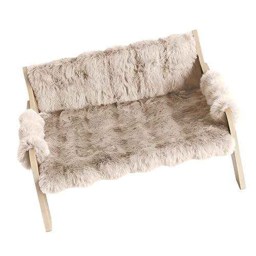 Good Fleece and Composite Board Cats Pet Bed Sofa Comfortable Stable Reliability Construction Comfortable Cats Bed