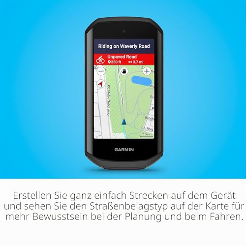 Garmin Edge 1050®, Premium-Fahrradcomputer, lebendiges Farb-Touchscreen-Display, eingebauter Lautsprecher, erweiterte Trainings- und Gruppenfahrten, Straßengefahrenwarnungen