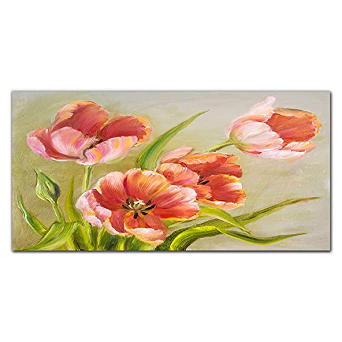 Tableau en verre 100x50cm Fleurs Plantes Décoration Murale