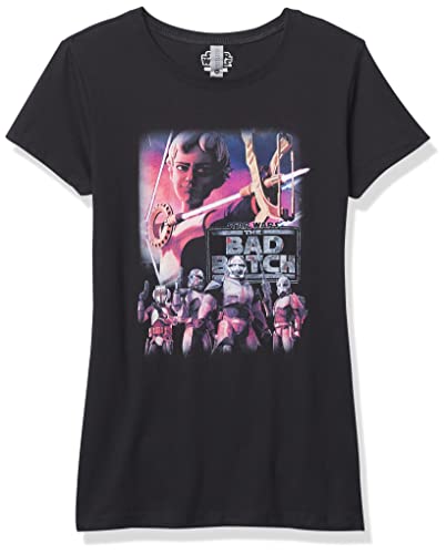 T-shirt Star Wars fille Omega noir XS vêtement enfant coton Bad Batch