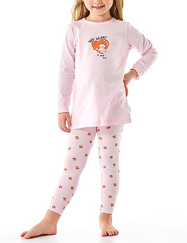 Schiesser Schlafanzug Lang Set di Pigiama, Rosa I, 116 cm Bambine e Ragazze