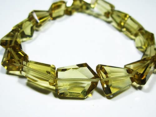Quartz bière AAA en pépites de forme step cut pour création joaillerie haut de gamme