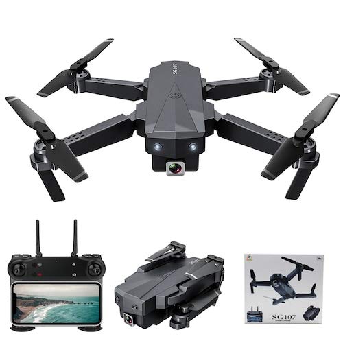 HaiMa Sg107 Biembo Quadcopter Quadcopter Quadcopter Per Elicotteri Wi-Fi Fpv Rc Pieghevole Con Posizionamento Del Flusso Ottico Della Telecamera Hd - Doppia Fotocamera 1080P Con Box China