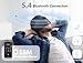 TOPOINT Sleep Mask with Bluetooth Headphones Wireless, 3D Eye Mask for Sleeping Headphones Women Men with Noise Canceling Earbuds, Thin Speaker, Blackout, 15 Hours for Travel, Meditation, CPAP Users