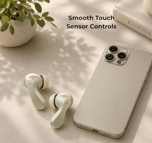 Image of Wireless Bluetooth Earbuds 313 with Pro 45ms Low Latency Beast Mode for Pro Gaming, Smart Touch Controls, IWP Auto-Pairing, Secure Sports Fit