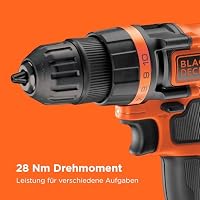BLACK+DECKER 18V Akku-Bohrschrauber, 28Nm, ohne Akku, BDCDD18N-XJ – Ansicht 4
