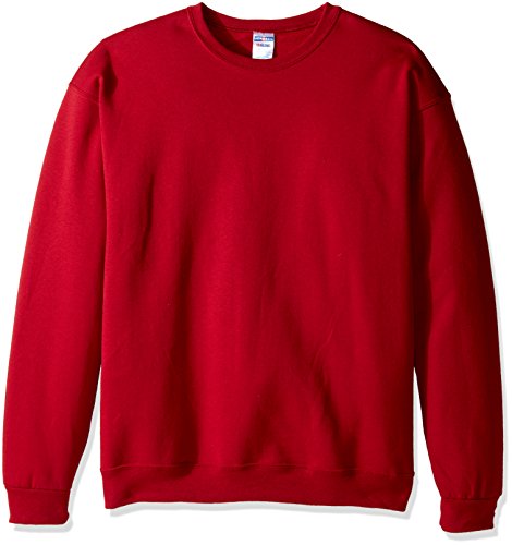 Jerzees Mens Super Sweats 50/50 Fleece Crew (4662) -MAROON -M