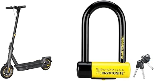 Segway Ninebot MAX KickScooter, hasta 254043 Mi largo alcance, 18.622 MPH máxima velocidad, potencia por motor de 350 W450 W, frenos dobles y