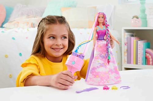 Barbie - Muñeca con cabello mágico trenzado y accesorios miniatura 2