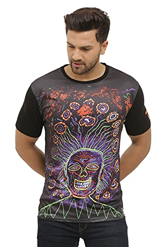 Psychedelic Insane Exclusive Insane Mystic Skull Portal|UV Glow|T-Shirts