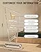 WOCOCN Personalized Crystal Trophy,Custom Awards and Trophies,Marble Plaque, Size 7.8 x 3.1in,Trophy Award for Employee Appreciation, Retirement, Anniversary (Design Crystal Trophy C)