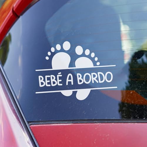 Pegatina Bebe a Bordo Coche,random ass Bebé à Bordo Pegatinas Coche 16 x 12 cm, Pegatinas de Bebe a Bordo, Pegatina Resistente a UV e Impermeable, Bebé Sticker
