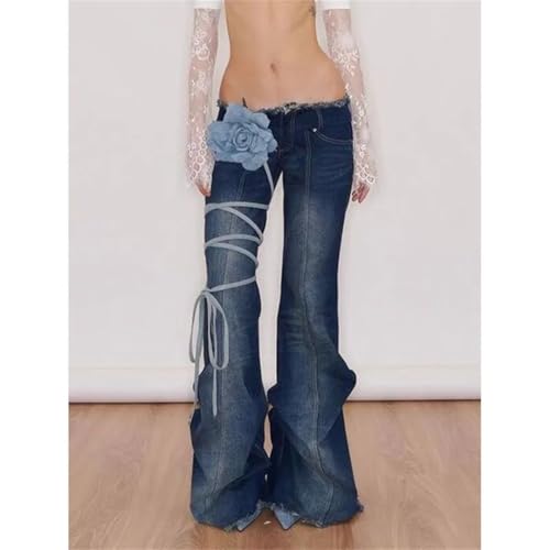 Women's Casual Retro Wide Leg Baggy Denim Trouser Korean Y2K Pants Harajuku High Waist Loose Jeans4