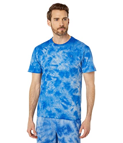 Tee-shirt Champion Classic Crush Dye au motif de teinture diagonal gris et rouge