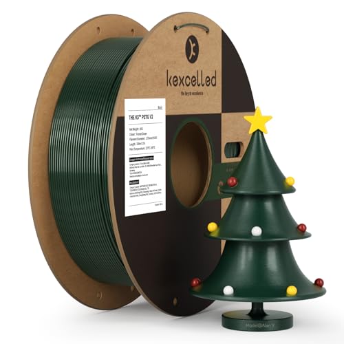 kexcelled PETG Filament 1.75mm, Forest Green, 1kg Spool