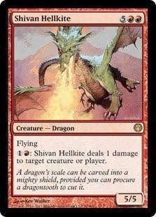 Magic The Gathering - Tarjeta Shivan Hellkite, baraja de duelo: Caballeros vs Dragones (versión en inglés) disponible en Yaxa Costa Rica