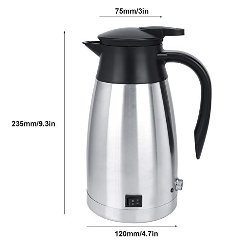 Hervidor eléctrico portátil para auto 1000ml miniatura 3